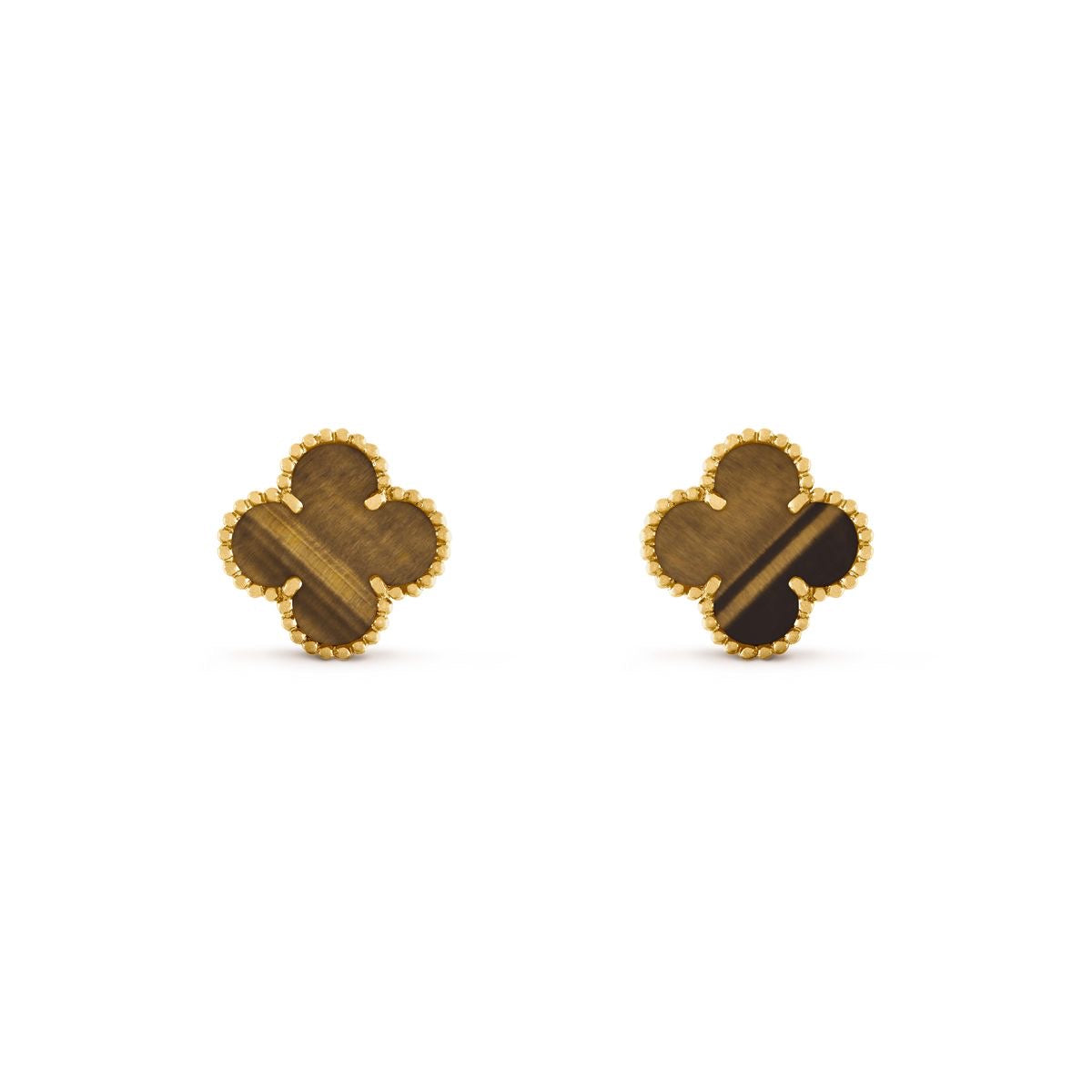 Vintage clover earrings | Amber