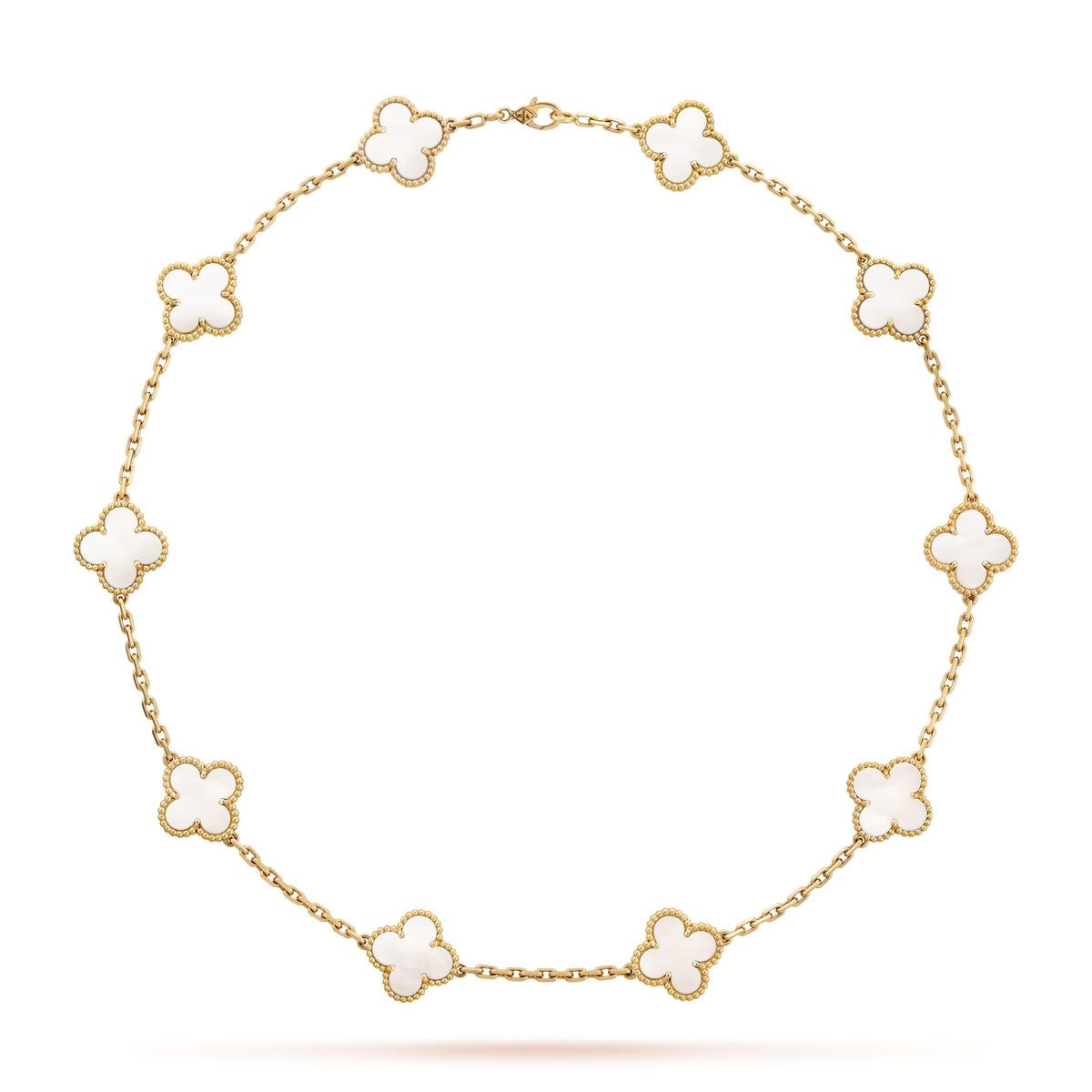 10 motif clover necklace | Mother of Pearl
