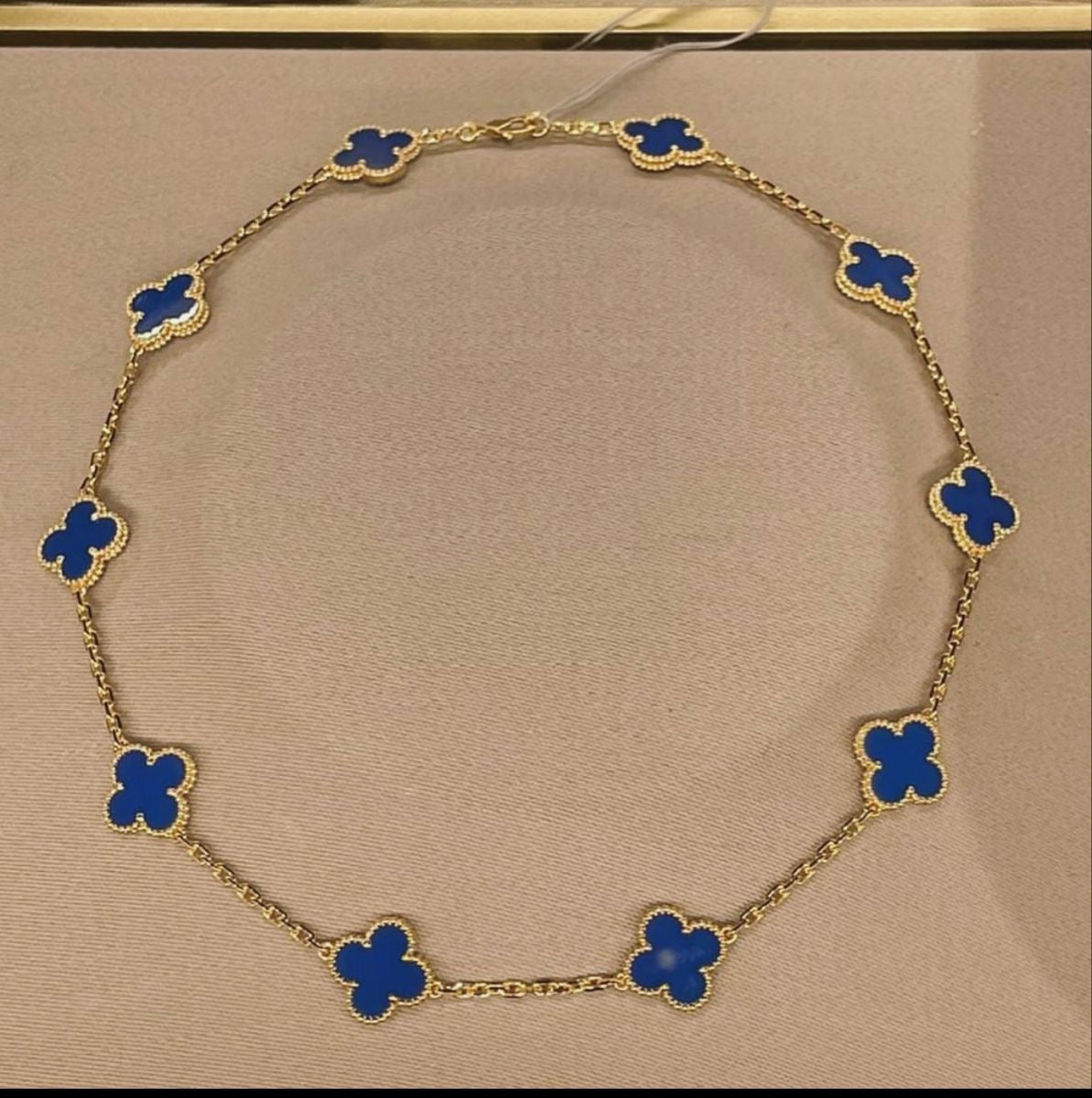 10 motif clover necklace | Royal Blue