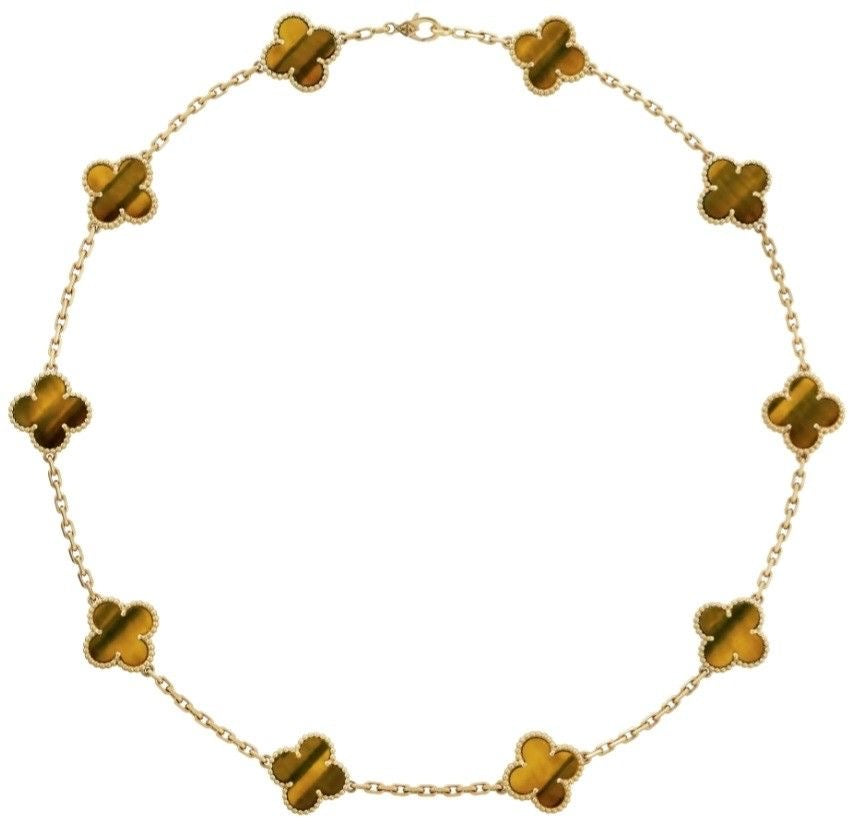 10 motif clover necklace | Amber
