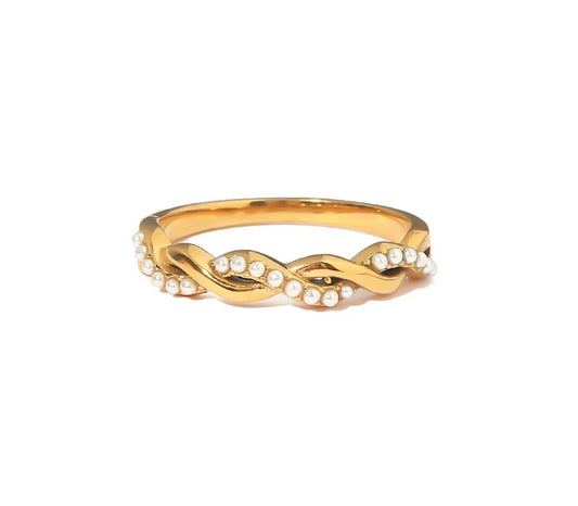 “Pearl Wave” ring