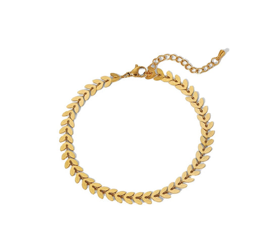 Leaf blossom bracelet