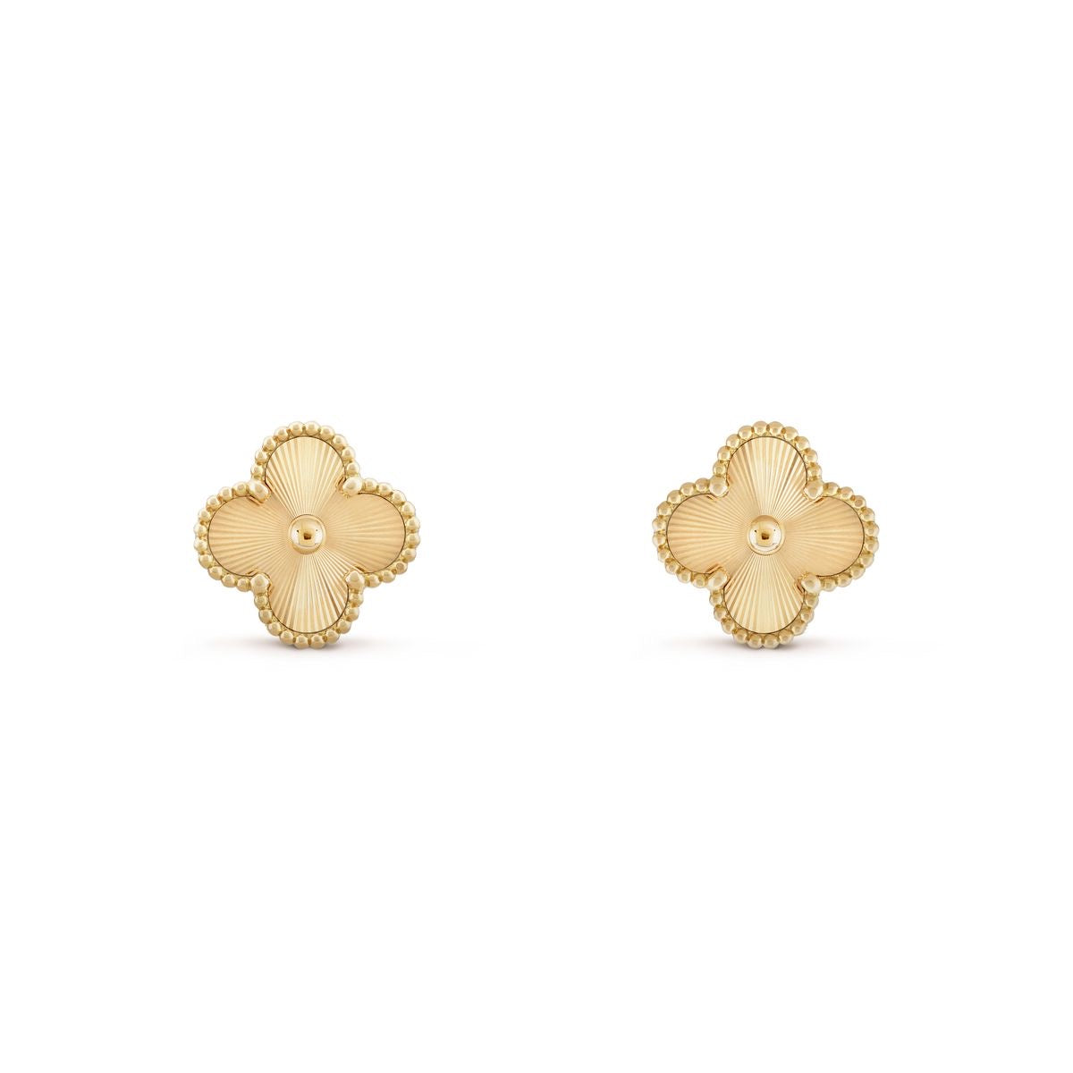 Vintage clover earrings | Gold