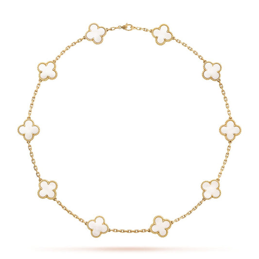 10 motif clover necklace | Mother of Pearl