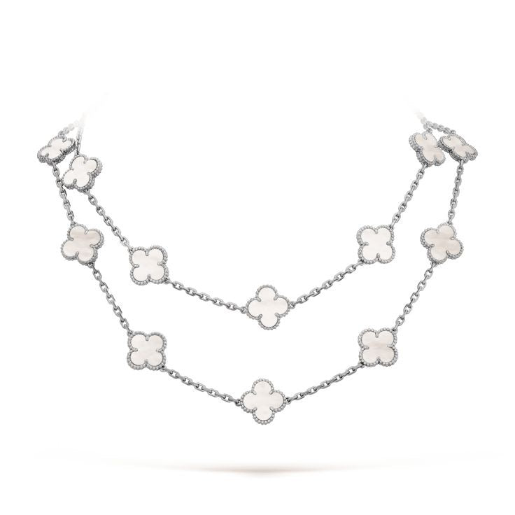 10 motif clover necklace | Mother of Pearl