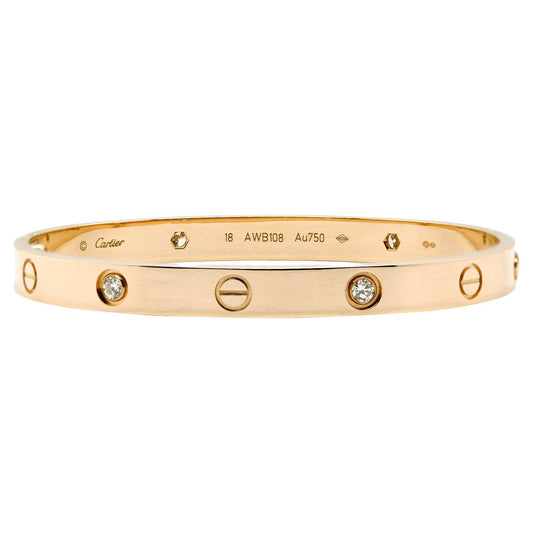 Rhinestone screw love bracelet | classic model