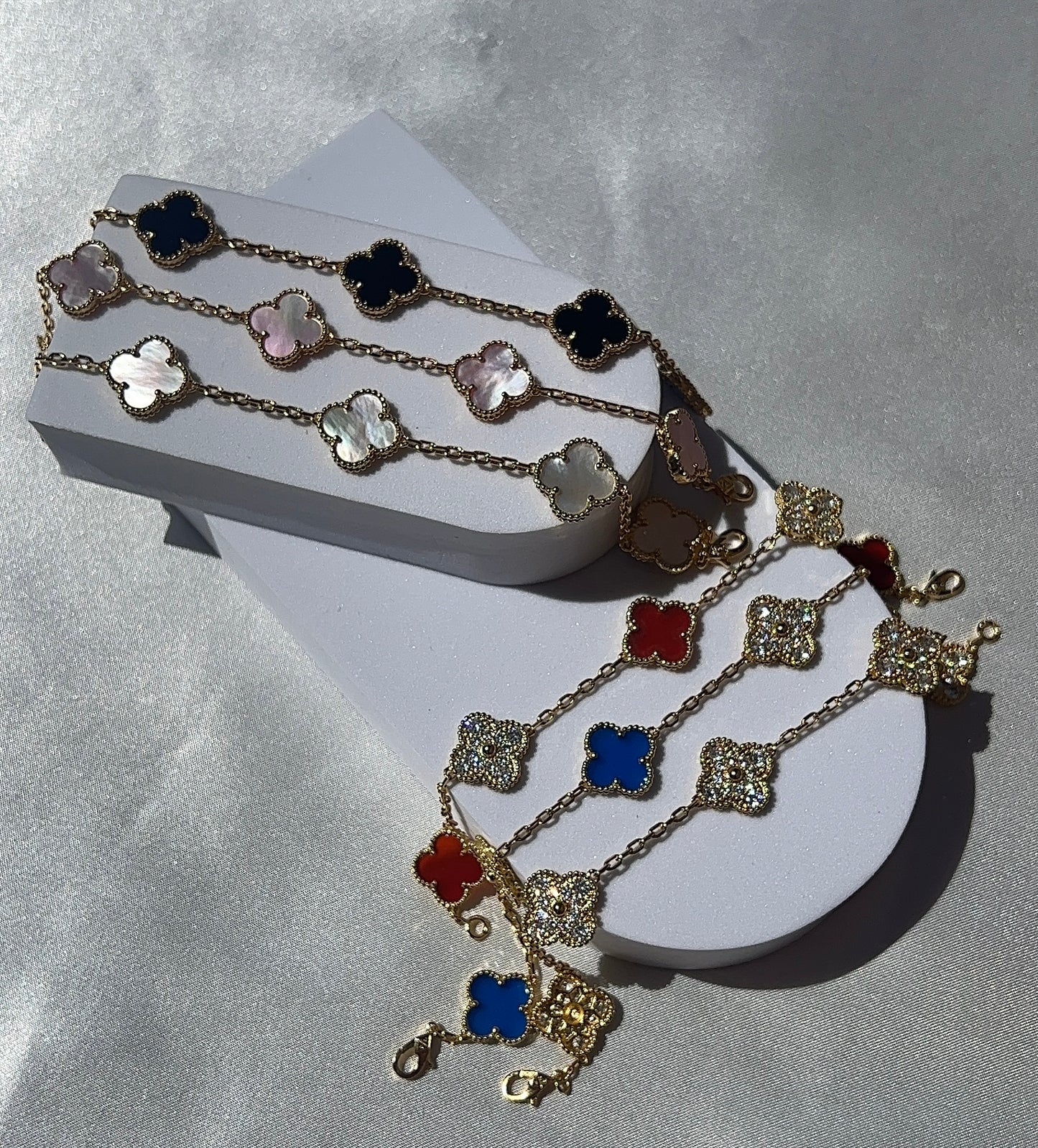 Vintage clover bracelets - immediate dispatch