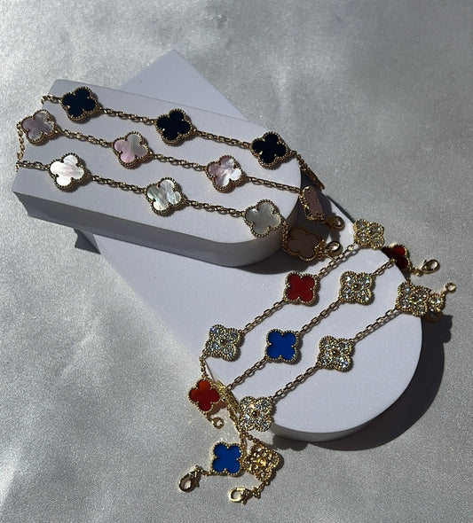 Vintage clover bracelets - immediate dispatch