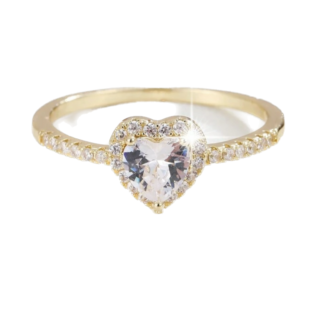 Dainty heart ring