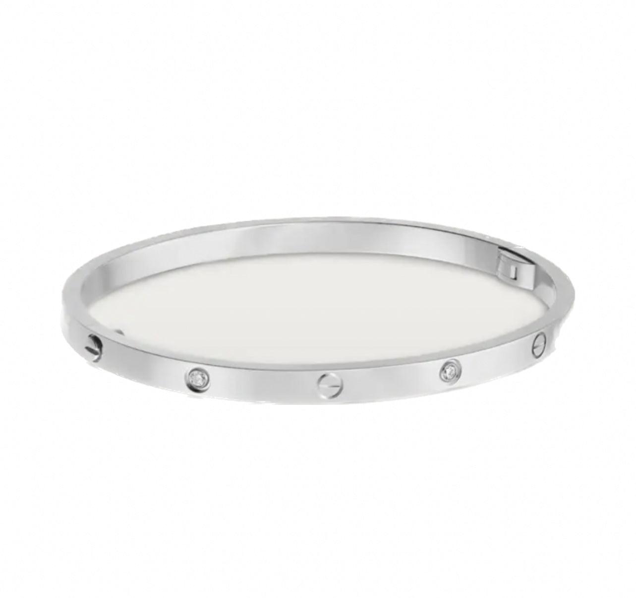 Rhinestone screw love bracelet | small model