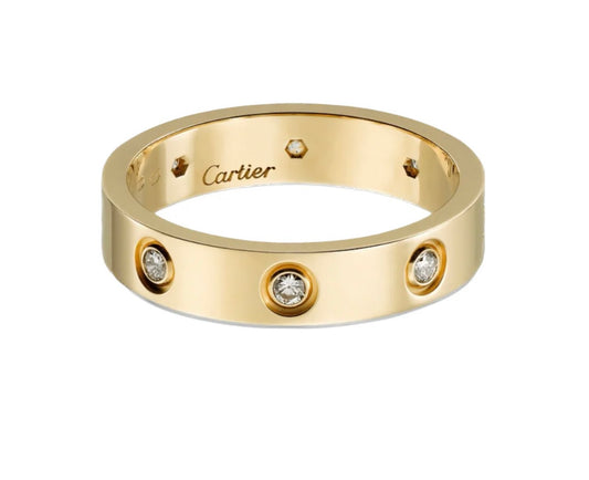 Rhinestone Love Ring