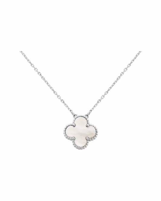 Vintage clover necklace | Mother of Pearl