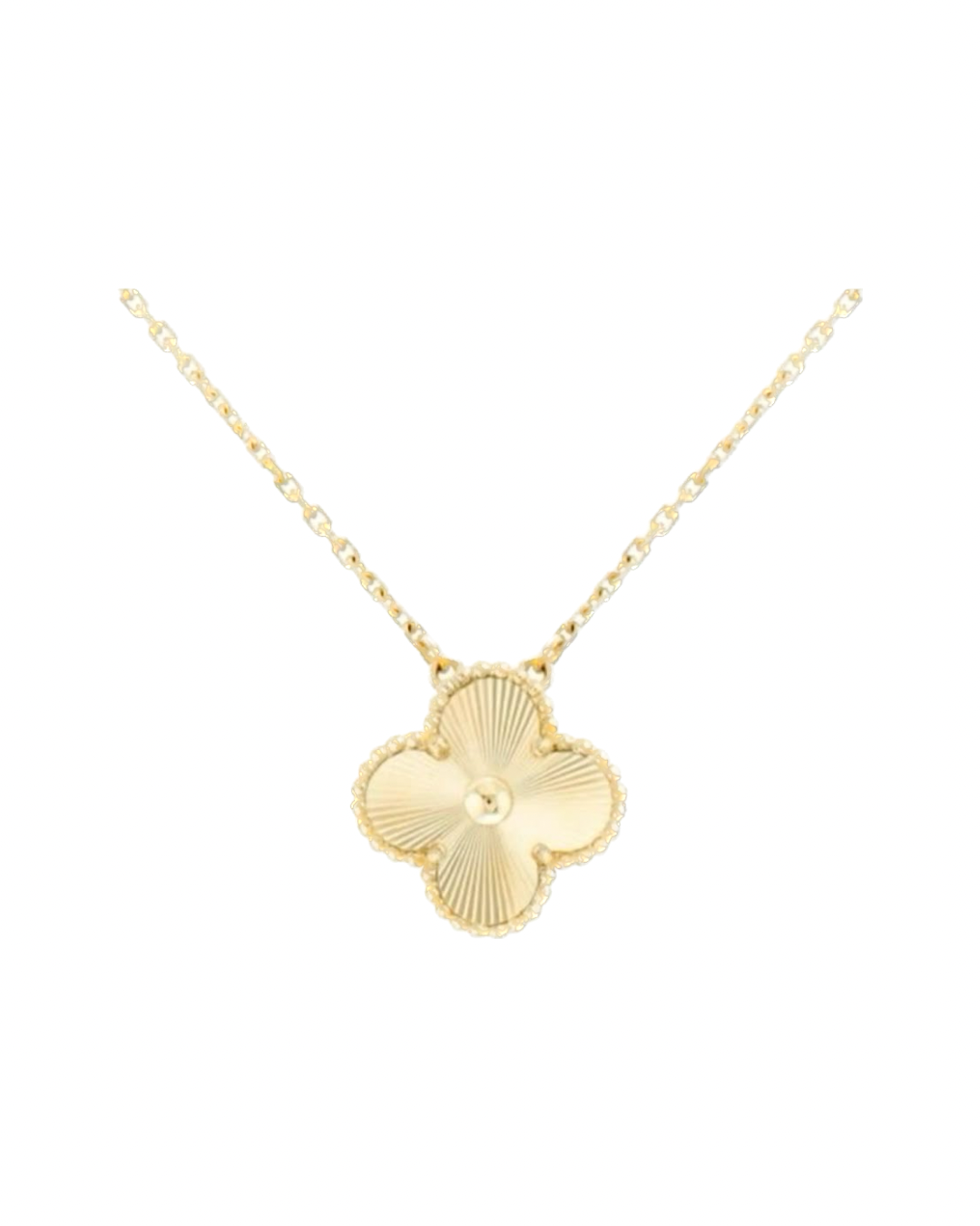 Vintage clover necklace | Gold