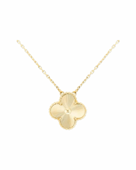 Vintage clover necklace | Gold