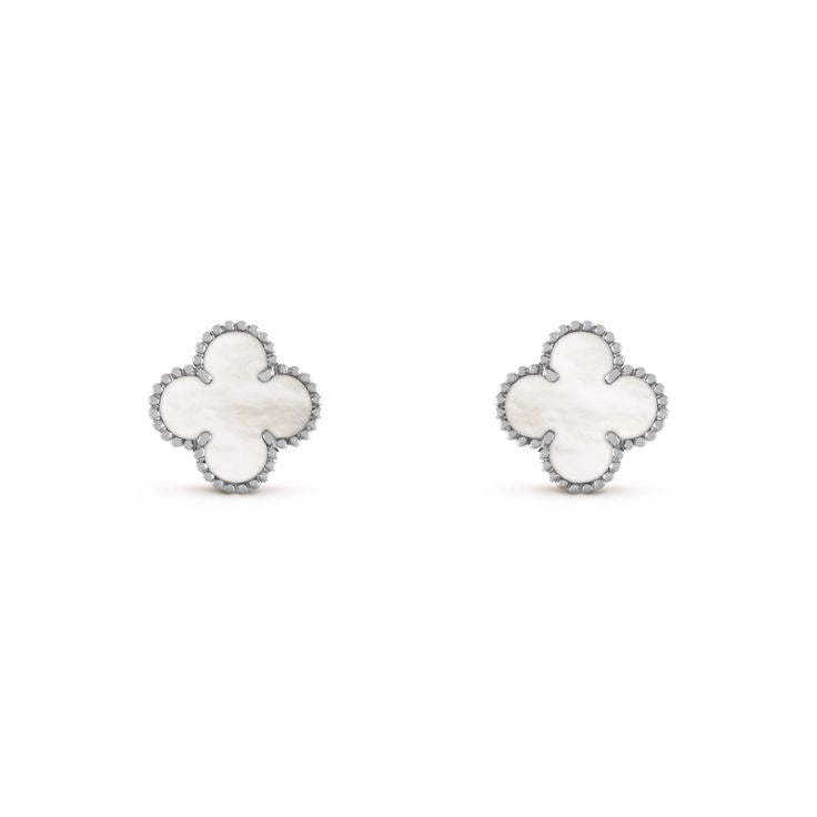 Vintage clover earrings | Mother of Pearl