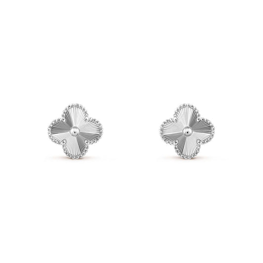 Vintage clover earrings | Silver