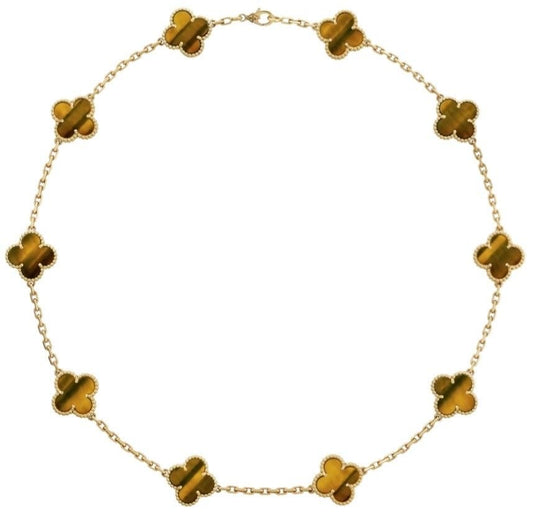 10 motif clover necklace | Amber