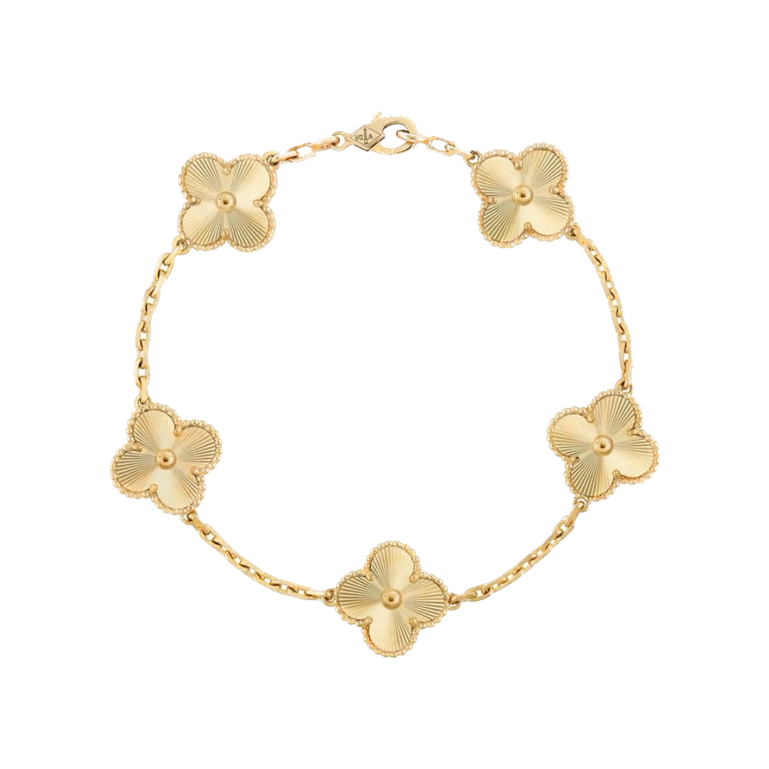 Vintage clover bracelet | Gold