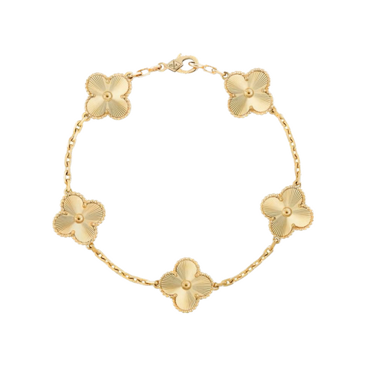 Vintage clover bracelet | Gold