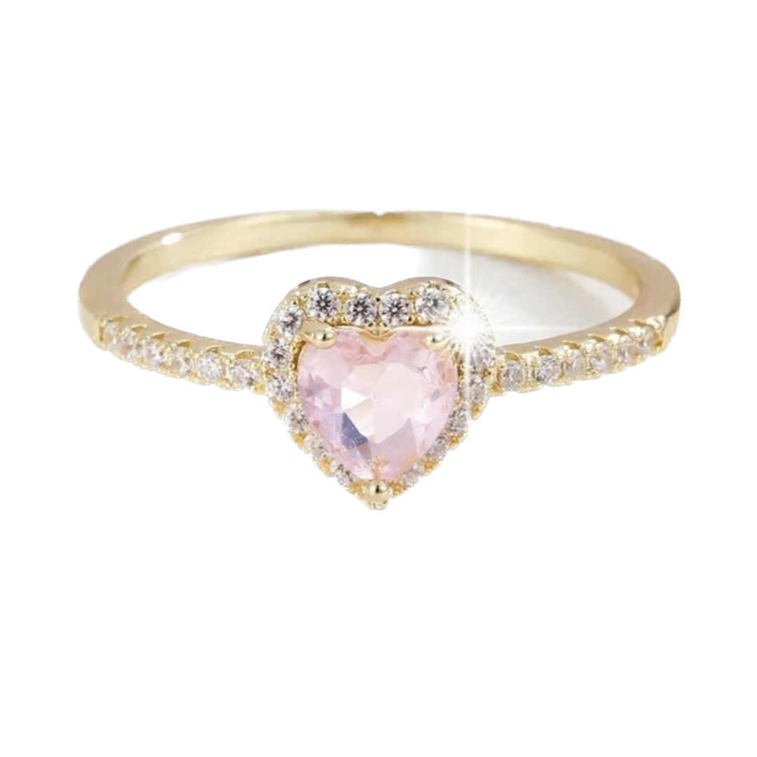 Dainty heart ring