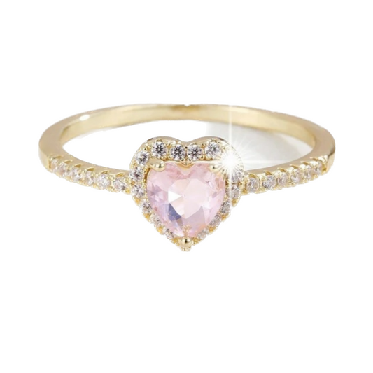Dainty heart ring