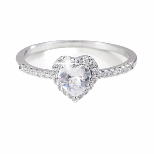 Dainty heart ring