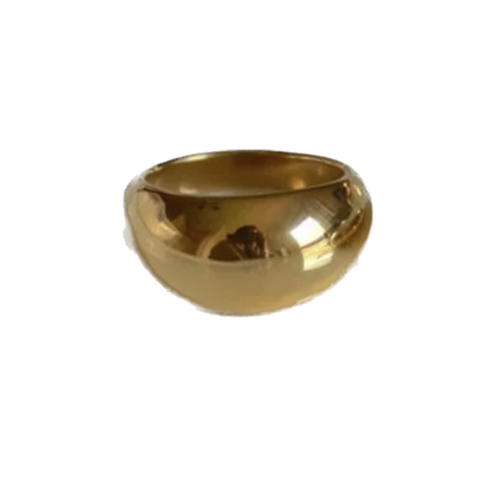 Minimalist dome ring