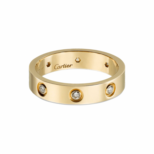 Rhinestone love ring