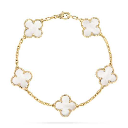 Vintage clover bracelet | Pearl