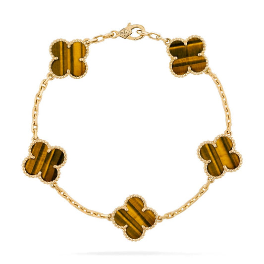 Vintage clover bracelet | Amber