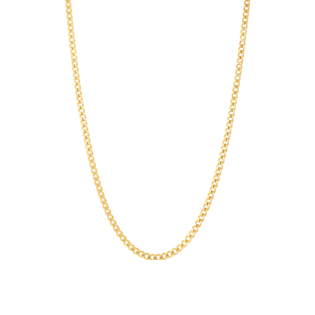 Tiny curb necklace