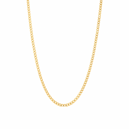 Tiny curb necklace